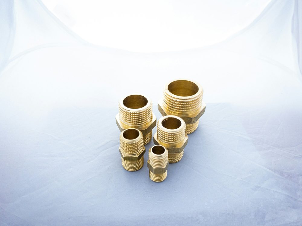 Brass hex nipples